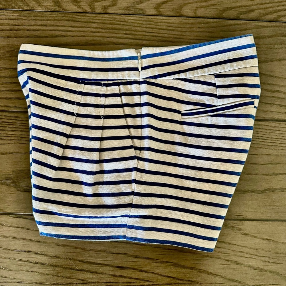 J. Crew Navy and White High Waist Shorts - Picture 5 of 5